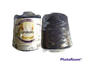 Barbante Colorido Imperador n 6 - Azul Marinho - 610 metros - Barbantextil - Barbantextil