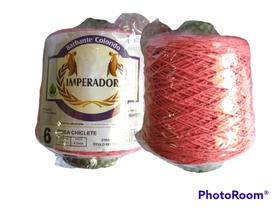 Barbante Colorido Imperador n 6 - Rosa Chiclete - 610 metros - Barbantextil