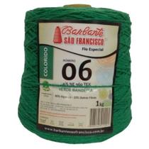 Barbante Colorido N06 Cone De 1kg Cores Variadas, Linha de Crochê,Tapetes para Artesanato.