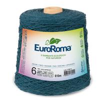 Barbante Colorido nº6 c/ 600g EuroRoma - Azul Petróleo