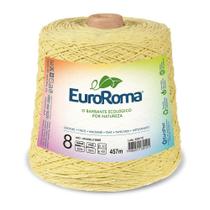 Barbante Colorido nº8 c/ 600g EuroRoma - Amarelo Bebê