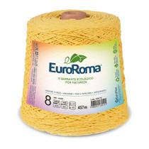 Barbante Colorido nº8 c/ 600g EuroRoma - Amarelo Ouro