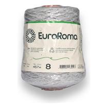 Barbante Crochê Artesanto No8 Cinza 4/8 Euroroma