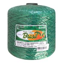 Barbante Crochê Numero 6 Fios 2 Kg Verde Eco Brasil