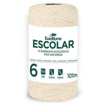 Barbante cru 100g 4/6 fios rolo 101m euroroma pct.c/06