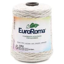 Barbante Cru Euroroma 600 gramas Fio N 6 e 8 para Croche, Trico, Amigurumi e Artesanato