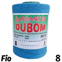 Barbante Dubom Azul Turquesa - 700Gr - Fio 8 - 550m Barbante Dubom Azul Turquesa - 700Gr - Fio 8 - 550m