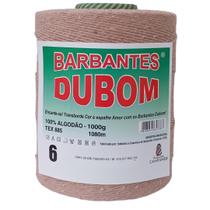 Barbante Dubom Marrom Claro - 1 Kg - Fio 6