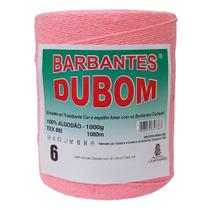 Barbante Dubom Rosa Neon - 1 Kg - Fio 6 - 1080m