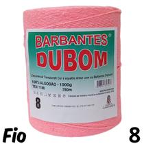 Barbante Dubom Rosa Neon - 1 Kg - Fio 8 - 780m