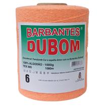 Barbante Dubom Salmão Neon - 1 Kg - Fio 6