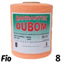 Barbante Dubom Salmão Neon - 1 Kg - Fio 8 - 780m