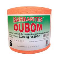 Barbante Dubom Salmão Neon - 2 Kg - Fio 6 - 2300m