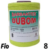 Barbante Dubom Verde Neon - 1 Kg - Fio 8 - 780m