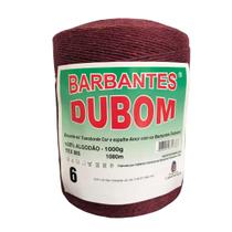 Barbante Dubom Vinho - 1 Kg - Fio 6 Barbante Dubom Vinho - 1 Kg - Fio 6