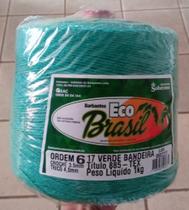 barbante Eco Brasil 1kg Verde Bandeira barbante Eco Brasil 1kg Verde Bandeira