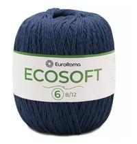 Barbante Ecosoft EuroRoma 6 8/12 422g Cor 904 Azul Marinho Barbante Ecosoft EuroRoma 6 8/12 422g Cor 904 Azul Marinho