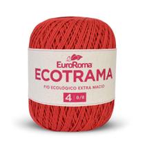 Barbante Ecotrama 8/8 200g 340m Vermelho 1000 Euroroma