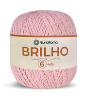 Barbante Euroroma 6 Colorido Brilho Prata 400g Tricô Crochê