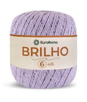 Barbante Euroroma 6 Colorido Brilho Prata 400g Tricô Crochê