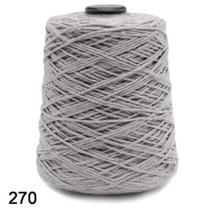 Barbante euroroma 600 gr fio 6 cor 270 cinza 610 metros Barbante euroroma 600 gr fio 6 cor 270 cinza 610 metros