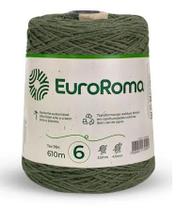 Barbante euroroma 600 gr fio 6 cor 805 verde militar 610 metros Barbante euroroma 600 gr fio 6 cor 805 verde militar 610 metros