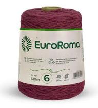 Barbante EuroRoma 600g Fio 6 Cor 1050 Bordô 610 Metros