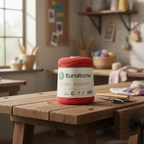 Barbante EuroRoma 600g Fio 6 Vermelho 610 Metros - Alta Qualidade