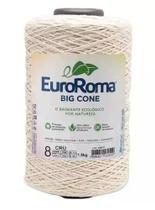Barbante euroroma big cone fio 8 cor cru 1,8kg 1373 mts