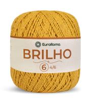 Barbante EuroRoma Brilho Ouro 400g fio 6