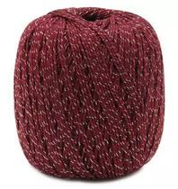 Barbante Euroroma Brilho Prata 4/6 400g - Cor 1050 Bordo Barbante Euroroma Brilho Prata 4/6 400g - Cor 1050 Bordo