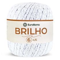 Barbante EuroRoma Brilho Prata 400g