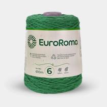 Barbante euroroma colorido 06 fios cor 803 verde bandeira unidade Barbante euroroma colorido 06 fios cor 803 verde bandeira unidade