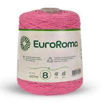 Barbante euroroma colorido 08 fios cor 213 rosa