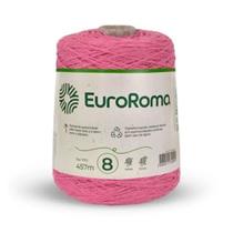 Barbante euroroma colorido 08 fios cor 500 rosa 600 gr