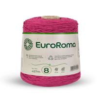Barbante euroroma colorido 08 fios cor 550 pink 600 gr