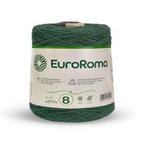 Barbante euroroma colorido 08 fios cor 804 verde musgo unidade