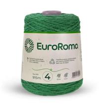 Barbante euroroma colorido 4/4 cor 803 verde bandeira unidade