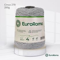 Barbante EuroRoma Colorido N.4 600g Cor Cinza 270