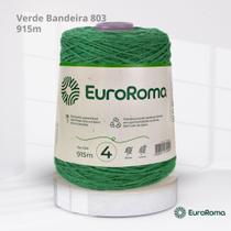 Barbante EuroRoma Colorido N.4 600g Cor Verde Bandeira 803