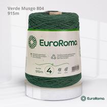 Barbante EuroRoma Colorido N.4 600g Cor Verde Musgo 804