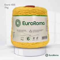 Barbante EuroRoma Colorido N.6 1Kg Cor Amarelo Ouro 450