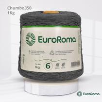 Barbante EuroRoma Colorido N.6 1Kg Cor Cinza Chumbo 350