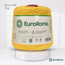 Barbante EuroRoma Colorido N.8 1Kg Cor Amarelo Ouro 450