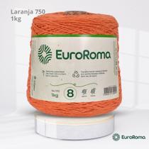 Barbante EuroRoma Colorido N.8 1Kg Cor Laranja 750