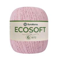 Barbante euroroma ecosoft 06 fios cor 510 rosa bebê unidade Barbante euroroma ecosoft 06 fios cor 510 rosa bebê unidade