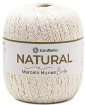 Barbante EuroRoma Natural Marcelo Nunes Brilho Ouro Cru N.4 8/8 700g