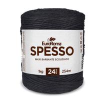 Barbante EuroRoma Spesso 24 fios 1Kg - Preto Barbante EuroRoma Spesso 24 fios 1Kg - Preto