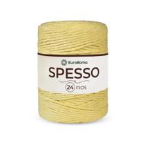 Barbante euroroma spesso 24 fios cor 400 amarelo bebê unidade