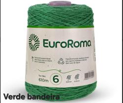 Barbante EuroRoma Verde Bandeira n6 - 600g